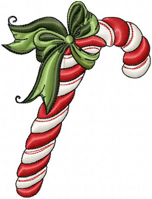 CANDY CANE WITH BOW