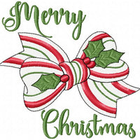 CHRISTMAS BOW - MACHINE EMBROIDERY DESIGN