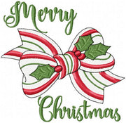 CHRISTMAS BOW - MACHINE EMBROIDERY DESIGN