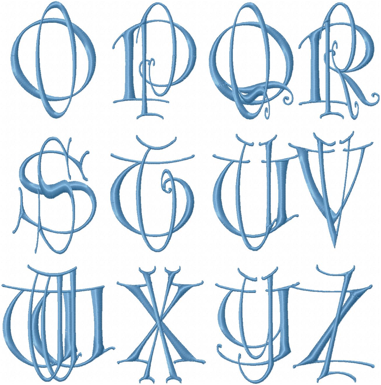 Monograma Romen VINTAGE ROMAN MONOGRAM FONT | Bling Sass & Sparkle