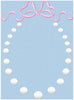 OVAL BOW AND PEARL MONO FRAME