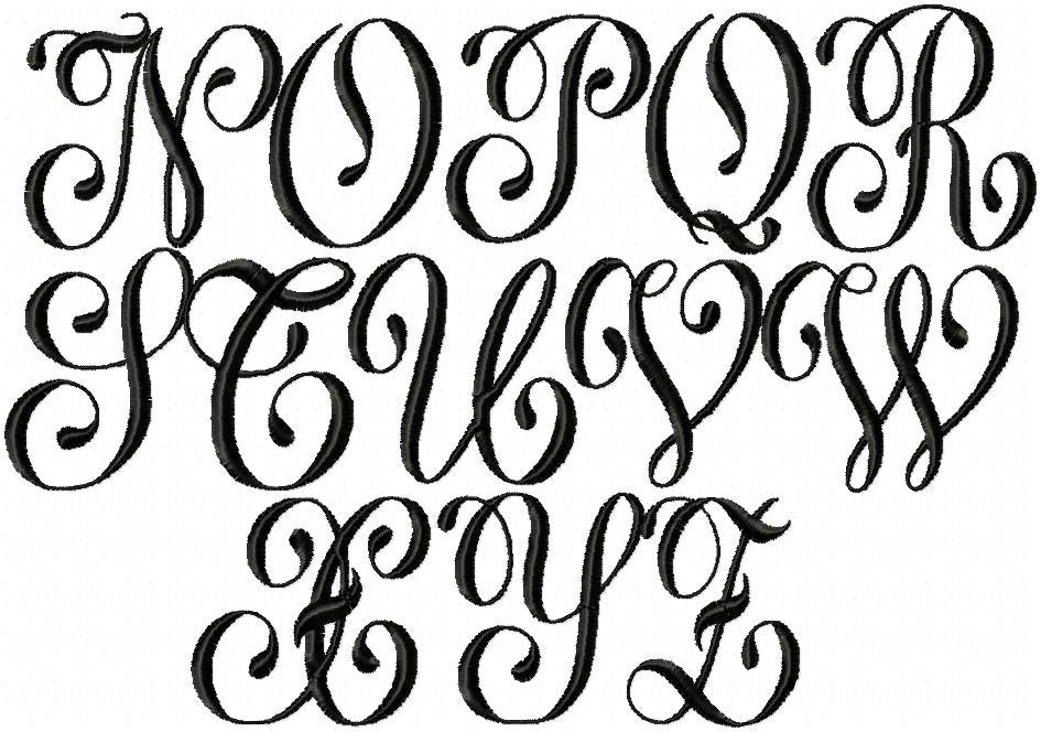 Fancy 4 Script Fancy Script Alphabet Fonts