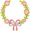 Laurel Wreath with Flowers and Bow