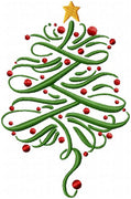 CHRISTMAS TREE #3 MACHINE EMBROIDERY DESIGN