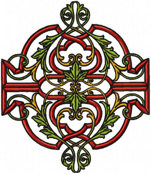 Stained Glass Look Embroidery Design