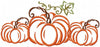 Pumpkin With Vines Machine Embroidery Design - comes in 3 versions