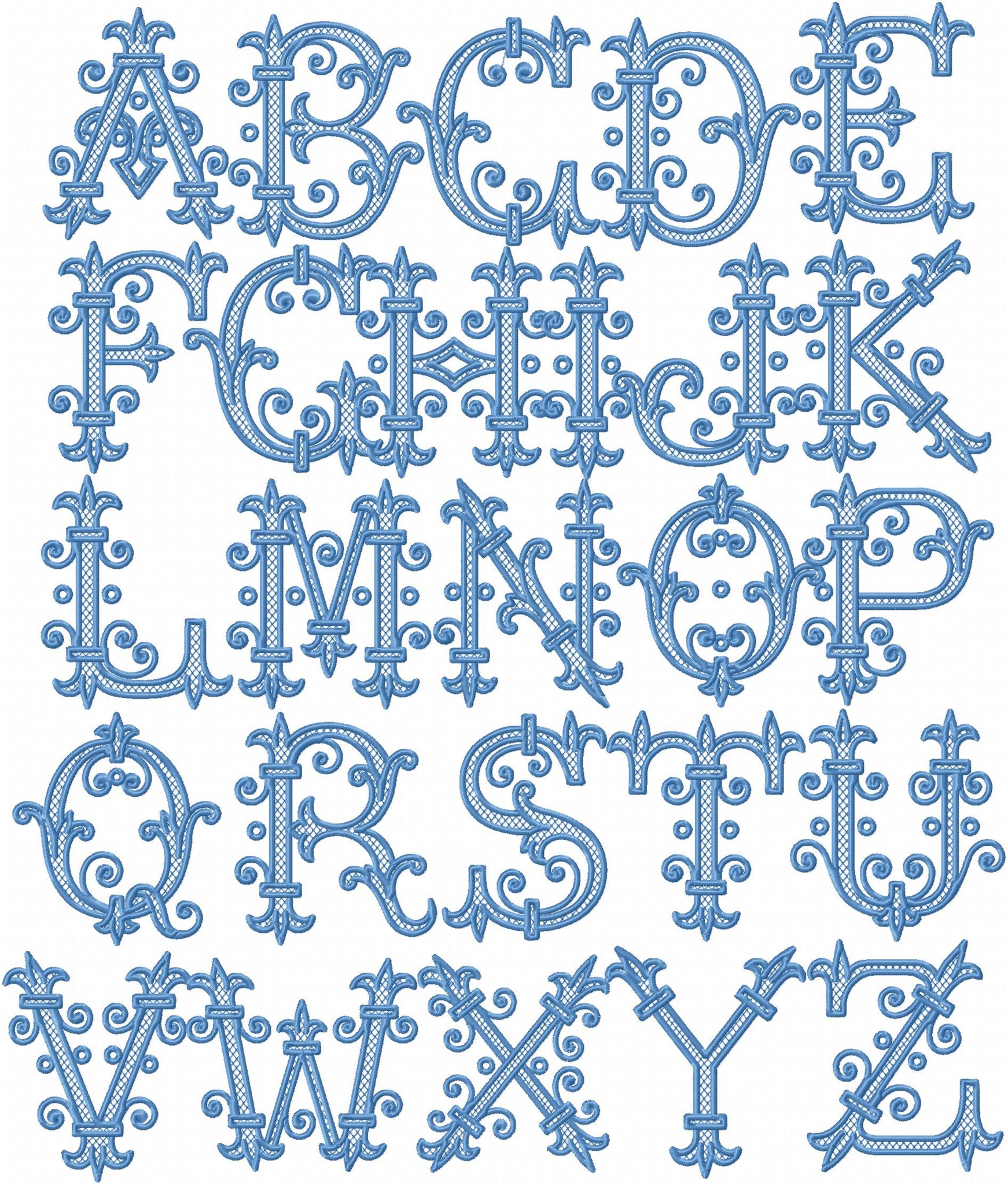 ROMAN MONOGRAM FONT 2 Bling Sass & Sparkle