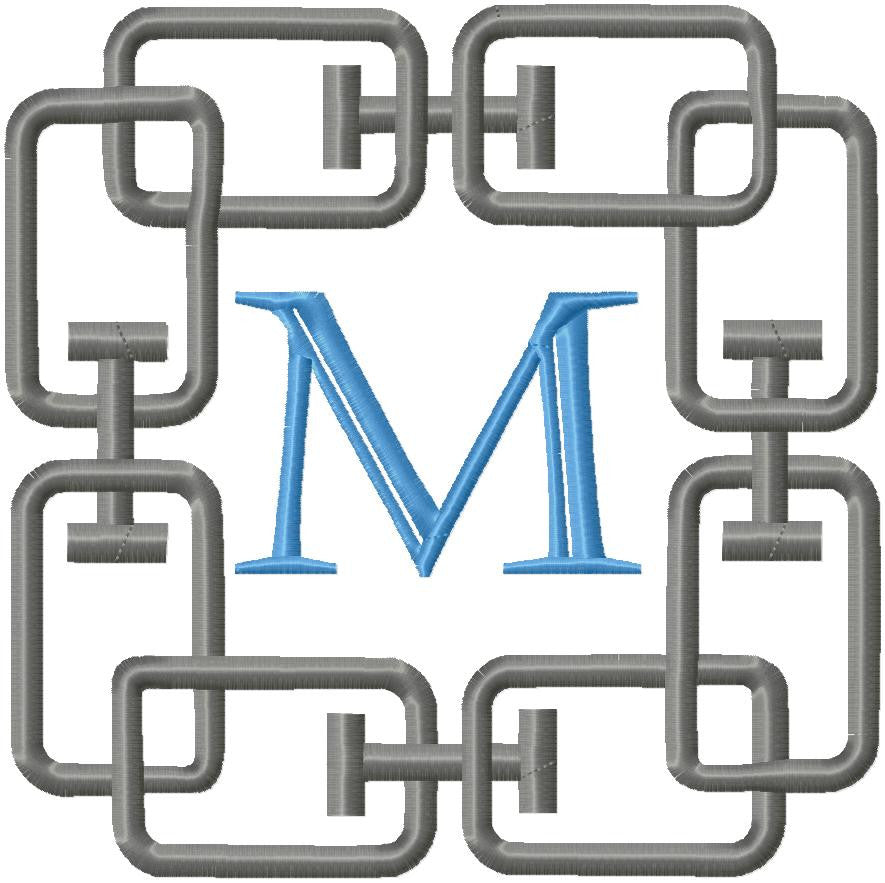 Chain Monogram Frame - Comes in 5 sizes | Bling Sass & Sparkle