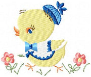 Tiny Duck Embroidery Design