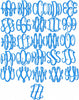 Keepsake Monogram Font, comes in 2,2.5 and 3 inch Sizes with 3 different frames