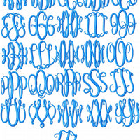 Keepsake Monogram Font, comes in 2,2.5 and 3 inch Sizes with 3 different frames