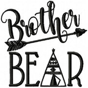 Brother Bear Machine Embroidery Design 4x4,5x5,6x6,7x7, 8x8