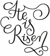 He is Risen Machine Embroidery Design