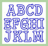 Typewriter Applique Font - Upper and Lower Case  3 Inch