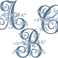 FRENCH FLORAL DOTTED MONOGRAM FONT