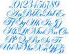 Wedding Script Font - Machine Embroidery Font - 3.5 inch size