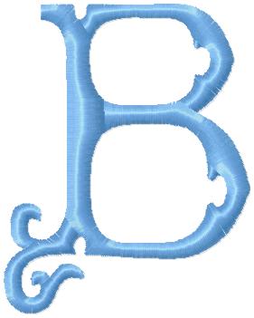 vintage letter b logo