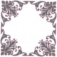 Square Flourish Frame - comes in 4,5,6,7,8,9,and 10 inch sizes