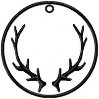 Antler Tag - use as a Christmas Stocking Tag or Zipper Pull