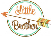 Little Brother comes in 4 sizes 4x3, 5x4,7x5 and 8x6, machine embroidery design