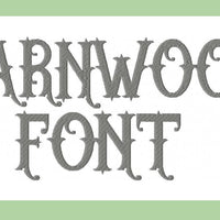 Barnwood Font  comes in 1 and 2 inch sizes