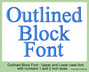 Block Outlined Font
