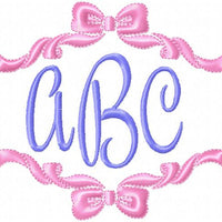 Single and Double Bow Borders - Comes in 4,5,6,7,8 Inch sizes each