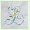 Vintage Daisy Font - 4" - Machine Embroidery Font