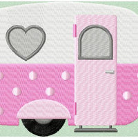 Vintage Camper - Fill Stitch comes in 4x4,5x7 and 6x10 Active Photos