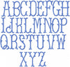 Erin Monogram Font - Machine Embroidery Font - comes in 4 inch center and 2.5 inch side letters