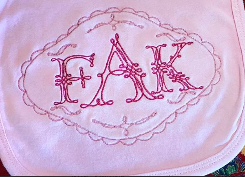 Hand-Embroidered Monograms