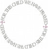 For This Child We have Prayed  Circle - Machine Embroidery Design