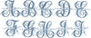 FRENCH FLORAL DOTTED MONOGRAM FONT