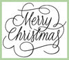 Merry Christmas  Machine Embroidery Design