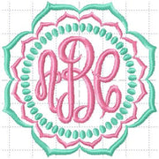Scallop Monogram Frame - this darling frame is perfect for most projects.