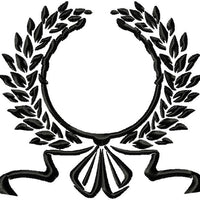 Laurel Wreath with Leaves and Bow