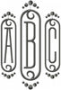 machine embroidery design monogram font