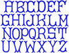 monogram font side letters
