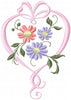 Heart Ribbon Floral Design