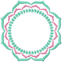 Scallop Monogram Frame - this darling frame is perfect for most projects.