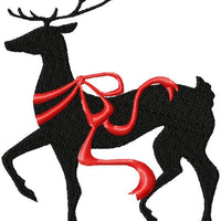 CHRISTMAS REINDEER WITH RIBBON
