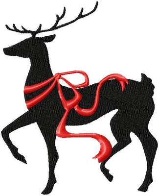 CHRISTMAS REINDEER WITH RIBBON