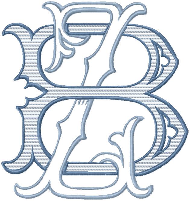 antique initial・monogram motif..:⋈*2個セット VINTAGE CUSTOM MONOGRAM DH HD | Bling Sass & Sparkle