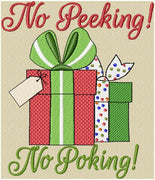 NO PEEKING, NO POKING, MACHINE EMBROIDERY DESIGN