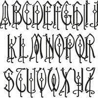 Rucker monogram font