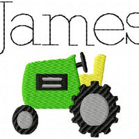 TINY TRACTOR MACHINE EMBROIDERY DESIGN