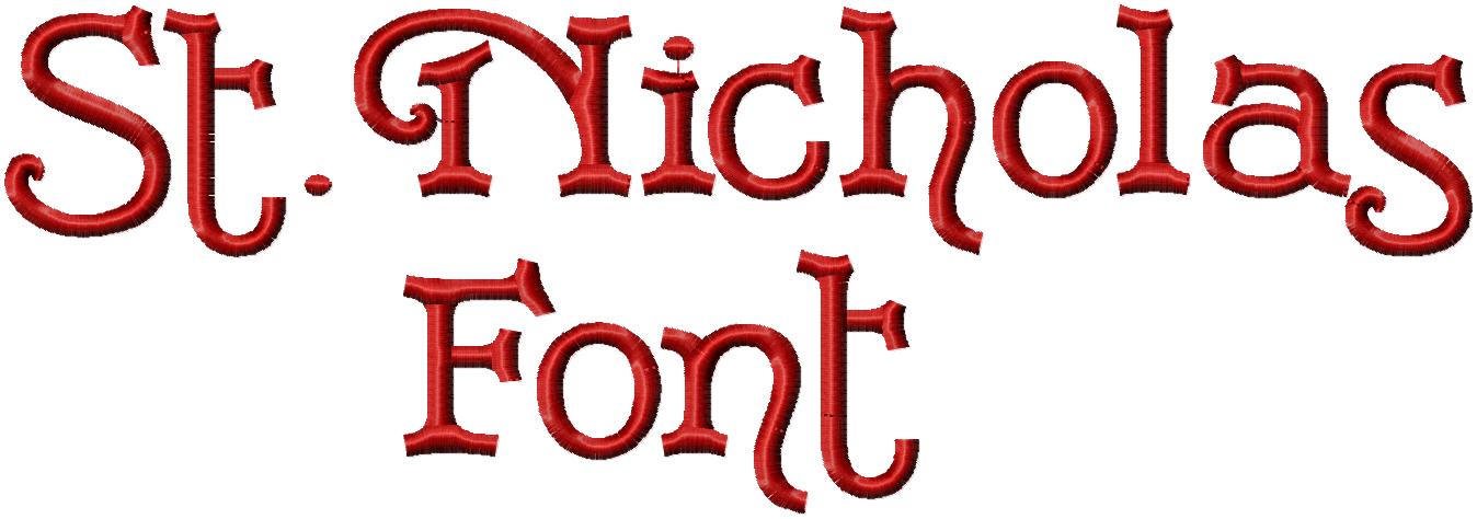 St. NICHOLAS FONT | Bling Sass & Sparkle