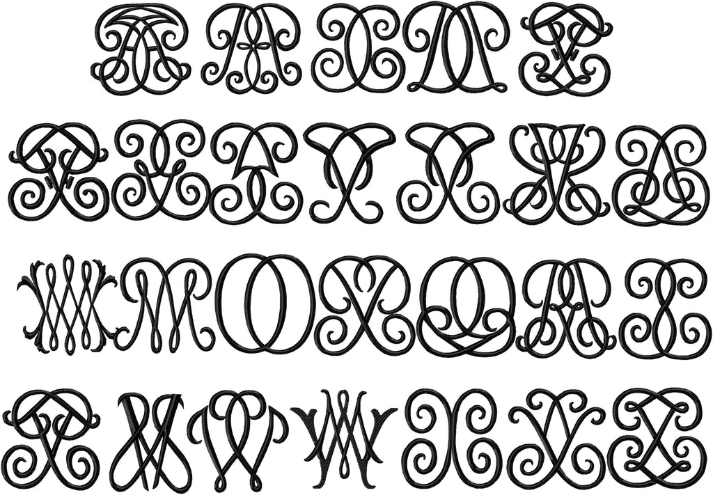 DOUBLE MONOGRAM FONT | Bling Sass & Sparkle