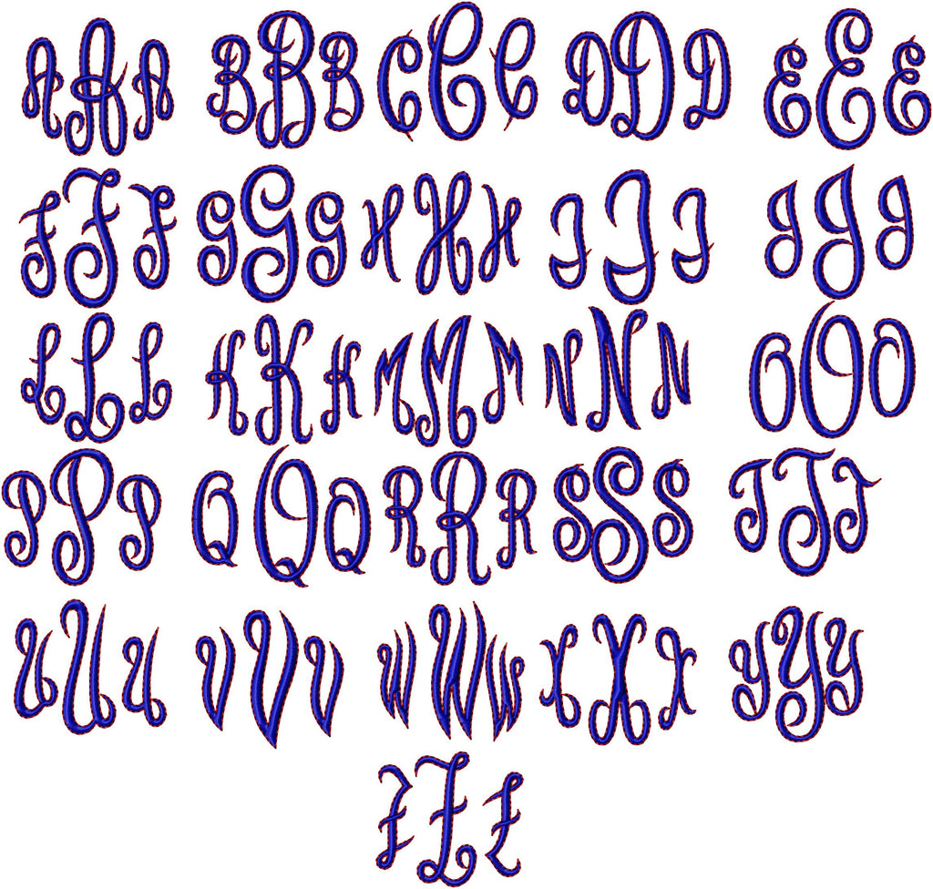 Circle Script Monogram Font