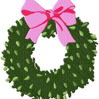 BOXWOOD WREATH WITH BOW
